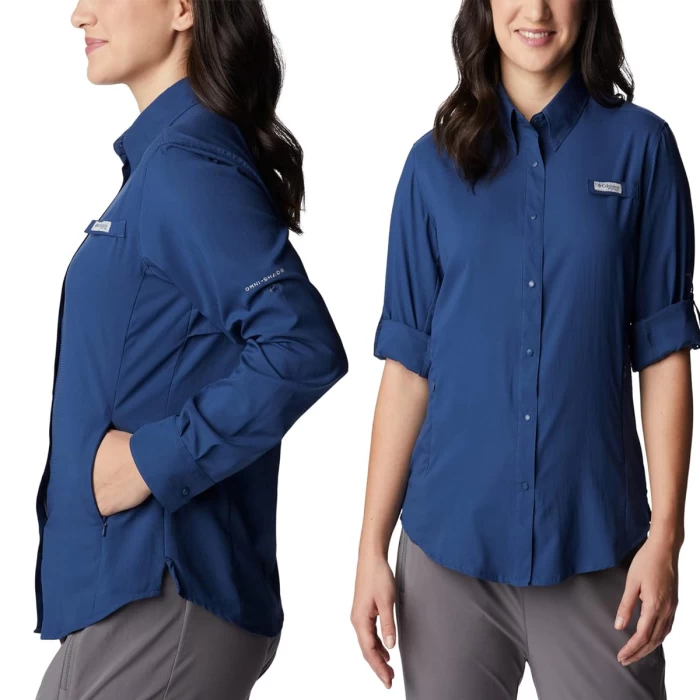 camisa mujer trekking DAMA TAMIAMI columbia manga larga